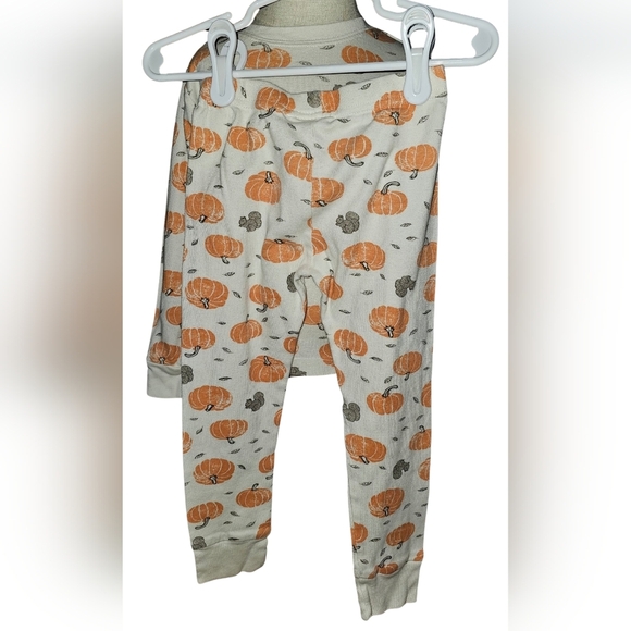 Little Planet by Carter's Boy Girl Organic Cotton PJs 2pc Harvest Pumpkins Sz 3T - Picture 10 of 16